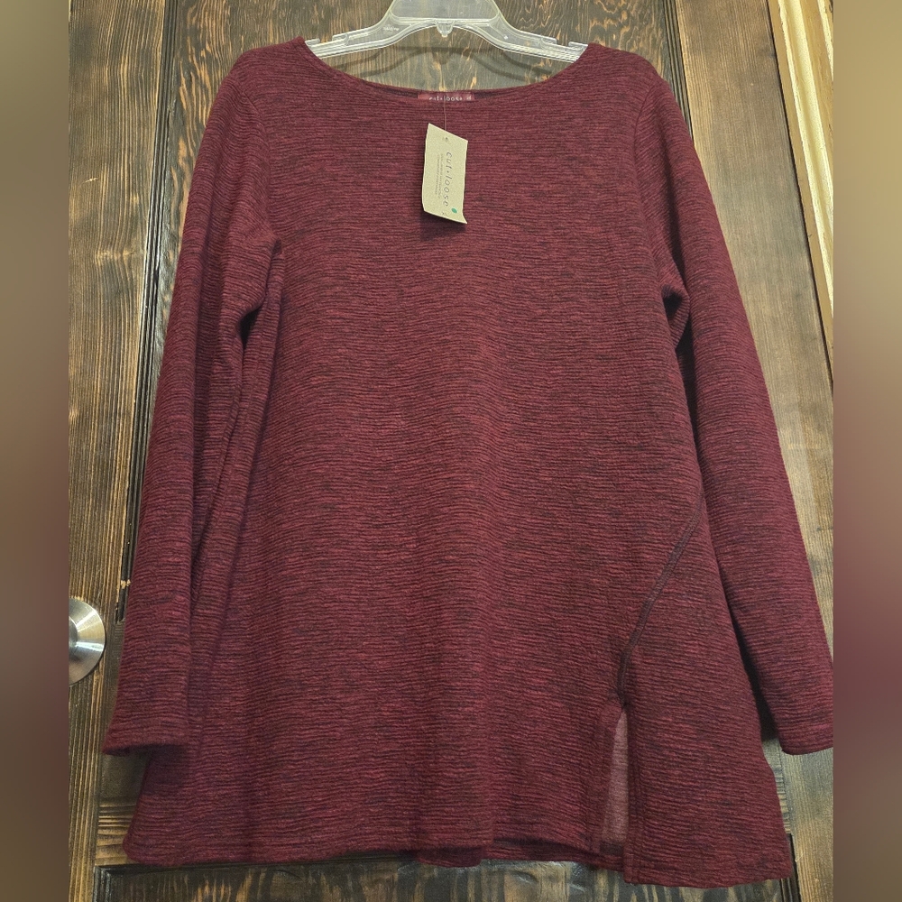NWT Cut Loose Burgundy Tunic Top Sz XL